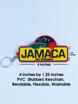 Alternative view of Jamaican PVC Keyrings (No Problem)