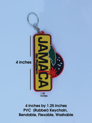 Jamaican PVC Keyrings (No Problem)