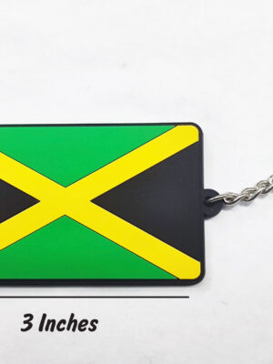 Jamaica Flag PVC Keyring