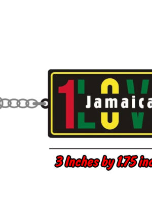 One Love Jamaica PVC Keyring