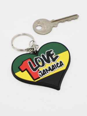 One Love Jamaica PVC Keyring